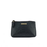 Embossed Python Leather Cosmetic Case - One of A Kind Decor